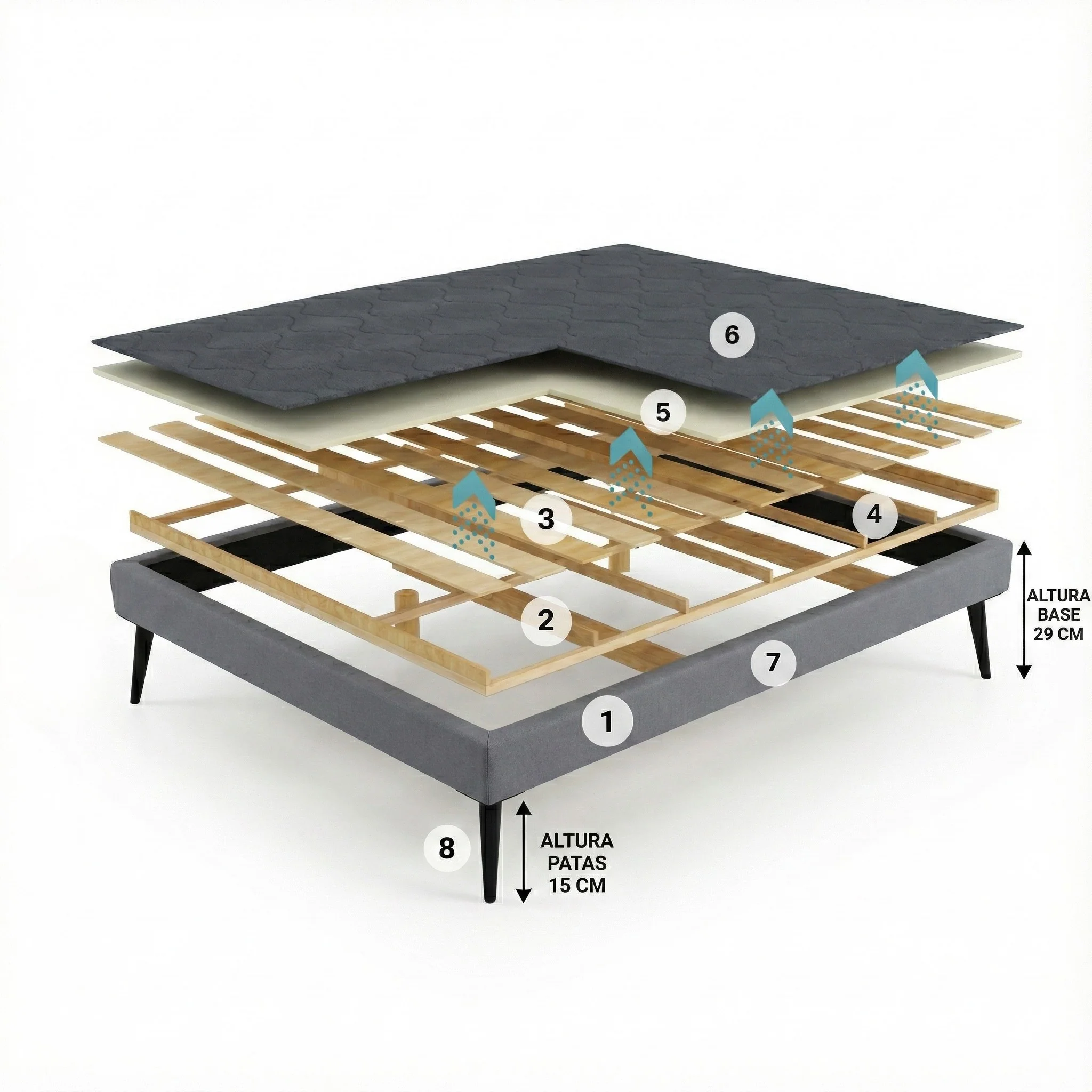 Base Tapizada Naxos - Image 5